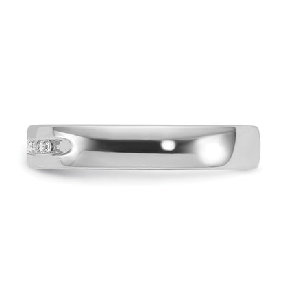 14K Weißgold Herren Ring mit 0,25K Diamanten, komplett besetzt