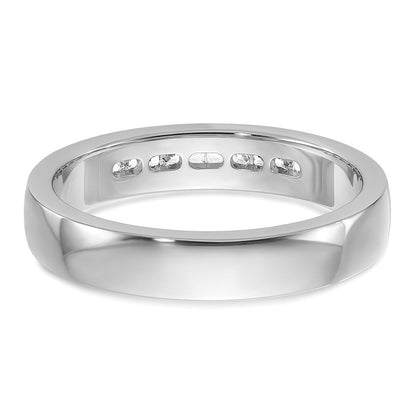 14K Weißgold Herren Ring mit 0,25K Diamanten, komplett besetzt