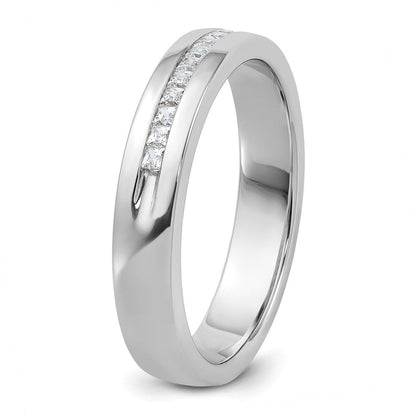 14K Weißgold Herren Ring mit 0,25K Diamanten, komplett besetzt