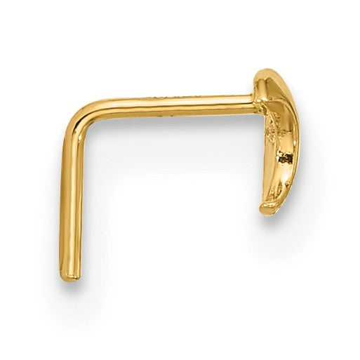 14K Gelbgold 23 Stärke Zirkonia Mond Nasen Ohrstecker