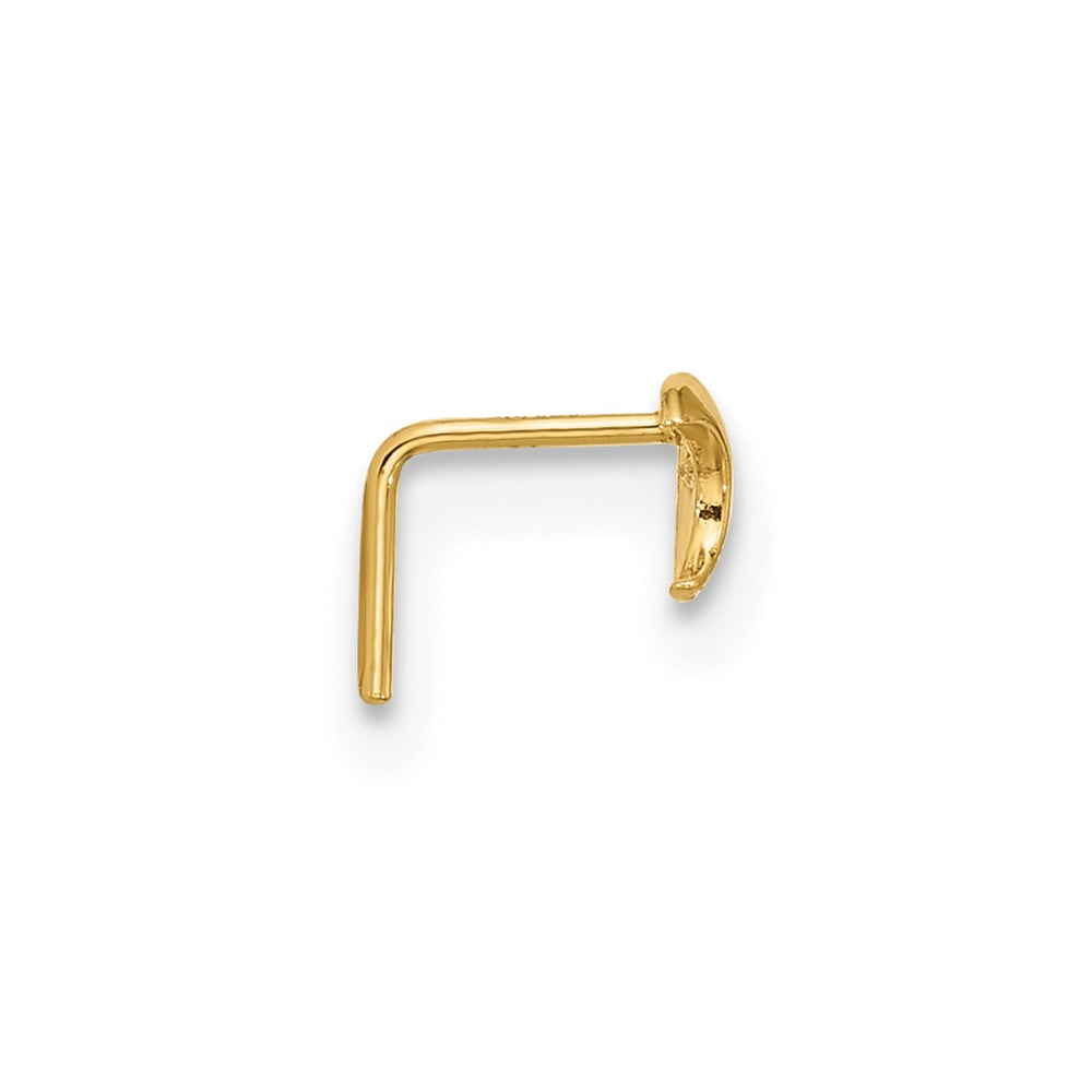 14K Gelbgold 23 Stärke Zirkonia Mond Nasen Ohrstecker