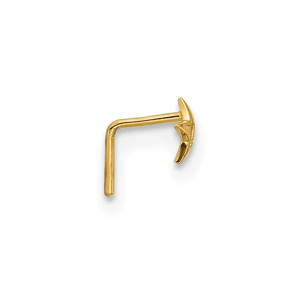 14K Gelbgold 23 Stärke Zirkonia Stern Nasen Ohrstecker