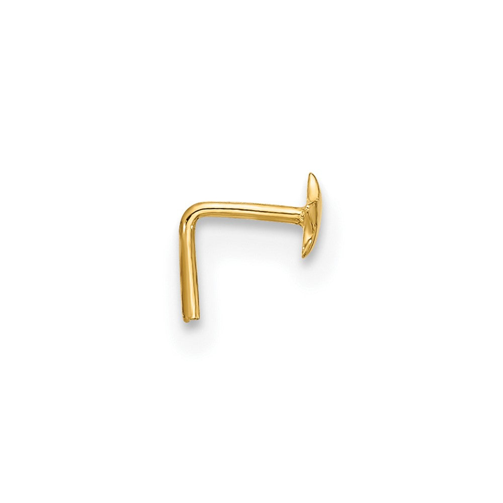 14K Gelbgold 22 Stärke Poliert Stern Nasen Ohrstecker