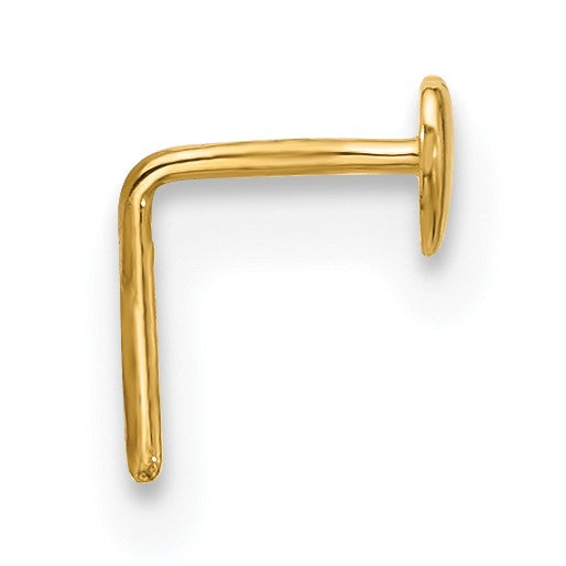 14K Gelbgold 22 Stärke Poliert Herz Nasen Ohrstecker