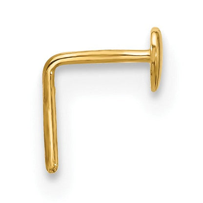 14K Gelbgold 22 Stärke Poliert Herz Nasen Ohrstecker
