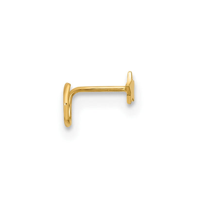 14K Gelbgold 23 Stärke Stern Nasen Ring Body Schmuck