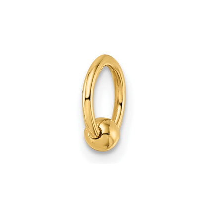 14K Gelbgold 18 Stärke Cartilage Creole