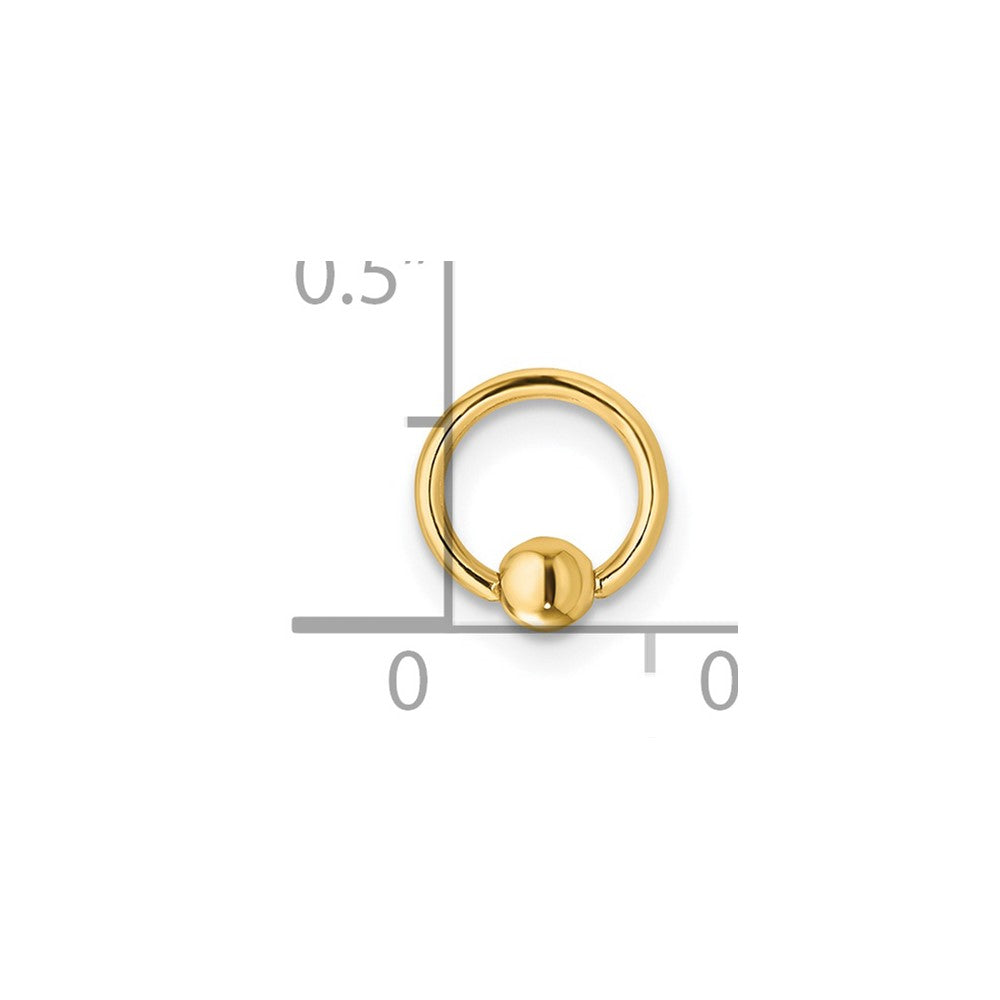 14K Gelbgold 18 Stärke Cartilage Creole