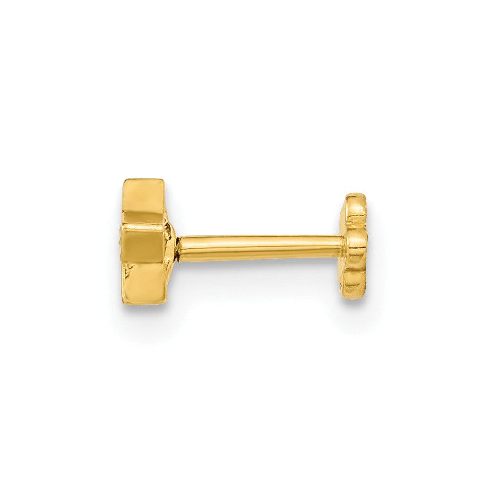 14K Gelbgold 18 Stärke Stern und Zirkonia Cartilage Body Schmuck