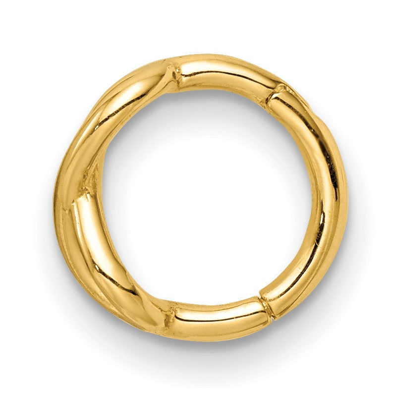 14K Gelbgold 16 Stärke Unendlichkeit Symbol Cartilage Ring