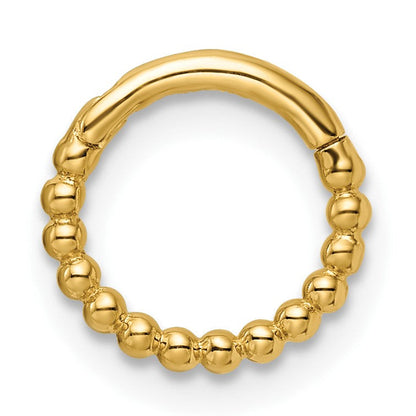 14K Gelbgold 14 Stärke Gekugelt Cartilage Ring
