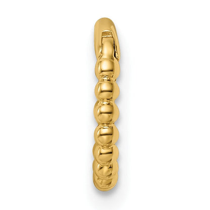 14K Gelbgold 14 Stärke Gekugelt Cartilage Ring