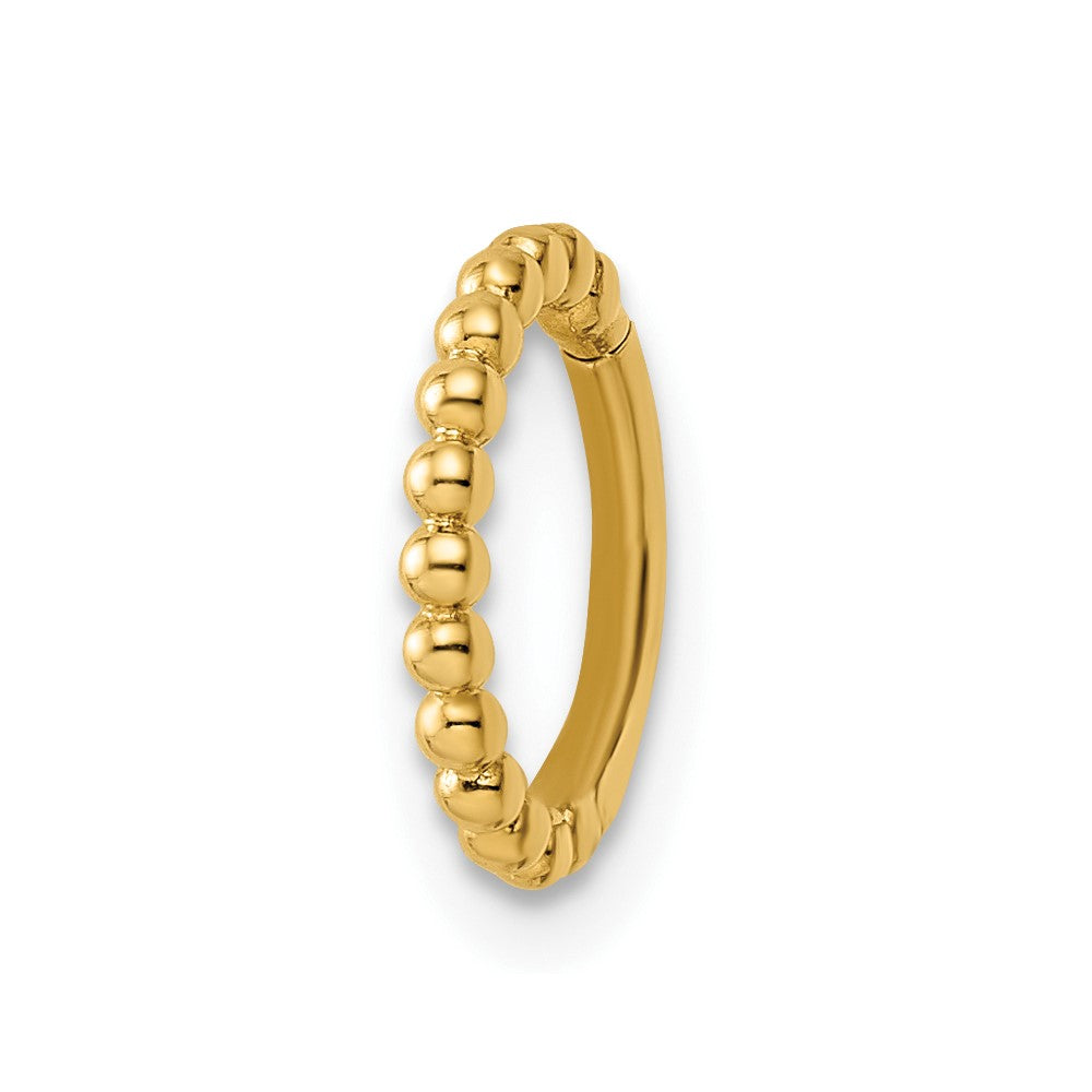14K Gelbgold 14 Stärke Gekugelt Cartilage Ring