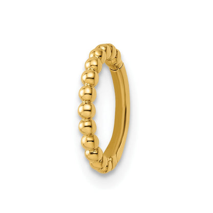 14K Gelbgold 14 Stärke Gekugelt Cartilage Ring