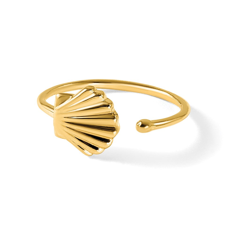 14K Gelbgold 20 Stärke Muschel Nasen Ring / Ohr Manschette