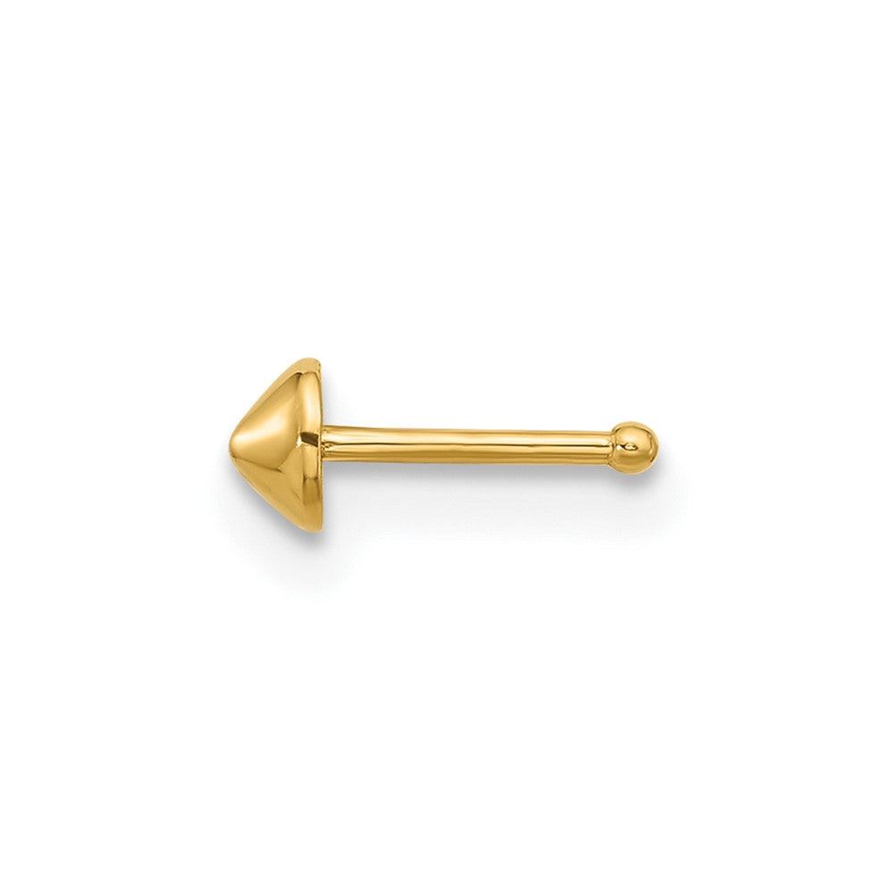 14K Gelbgold Poliert Nasen Ohrstecker