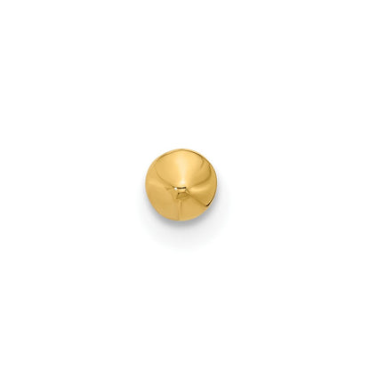 14K Gelbgold Poliert Nasen Ohrstecker