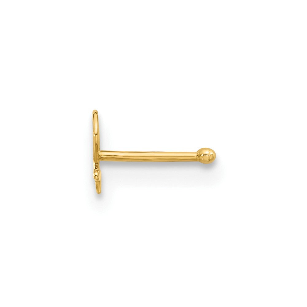 14K Gelbgold Poliert Female Symbol Nasen Ohrstecker