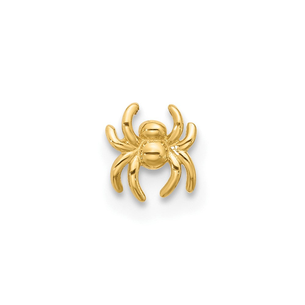 14K Gelbgold Poliert Spider Nasen Ohrstecker