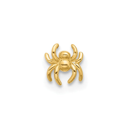 14K Gelbgold Poliert Spider Nasen Ohrstecker