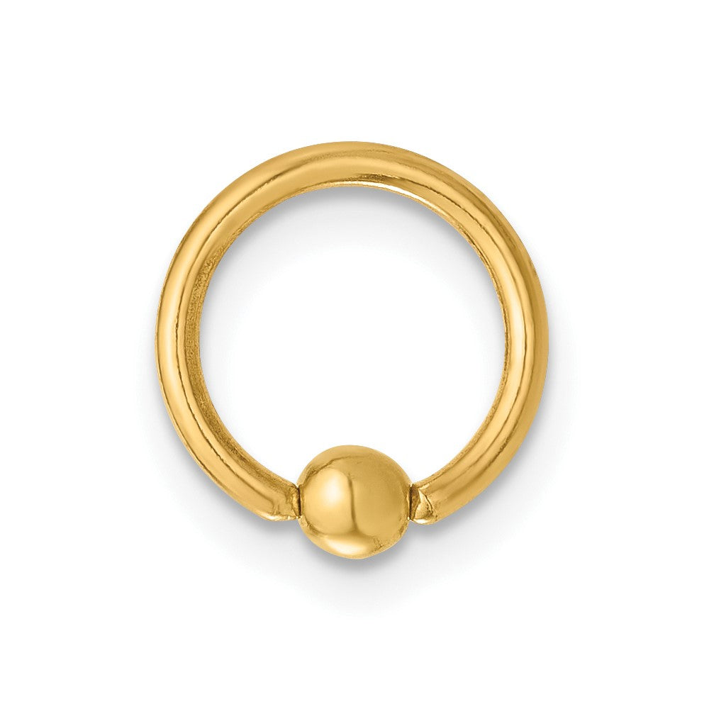 14K Gelbgold Poliert Septum Cartilage Ring
