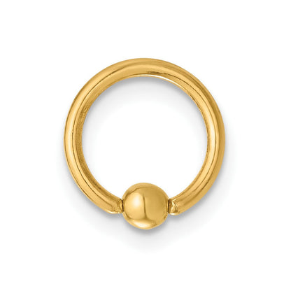 14K Gelbgold Poliert Septum Cartilage Ring