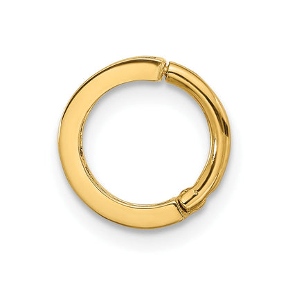 14K Gelbgold Poliert Regenbogen Zirkonia Klappbar Cartilage Ring