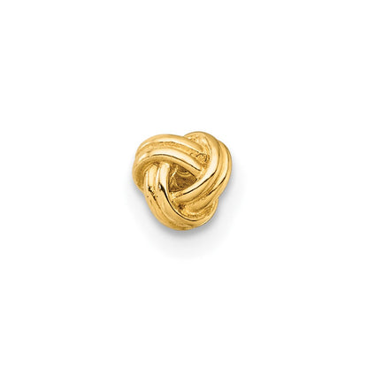 14K Gelbgold Poliert Liebe Knoten Labret Ohrstecker