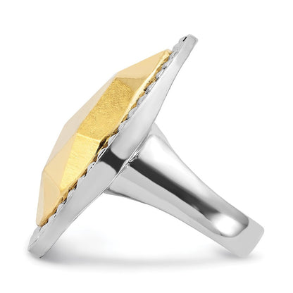 Mode Laundry Silberfarben mit Synthetisch Goldfarben Tropfen Ring