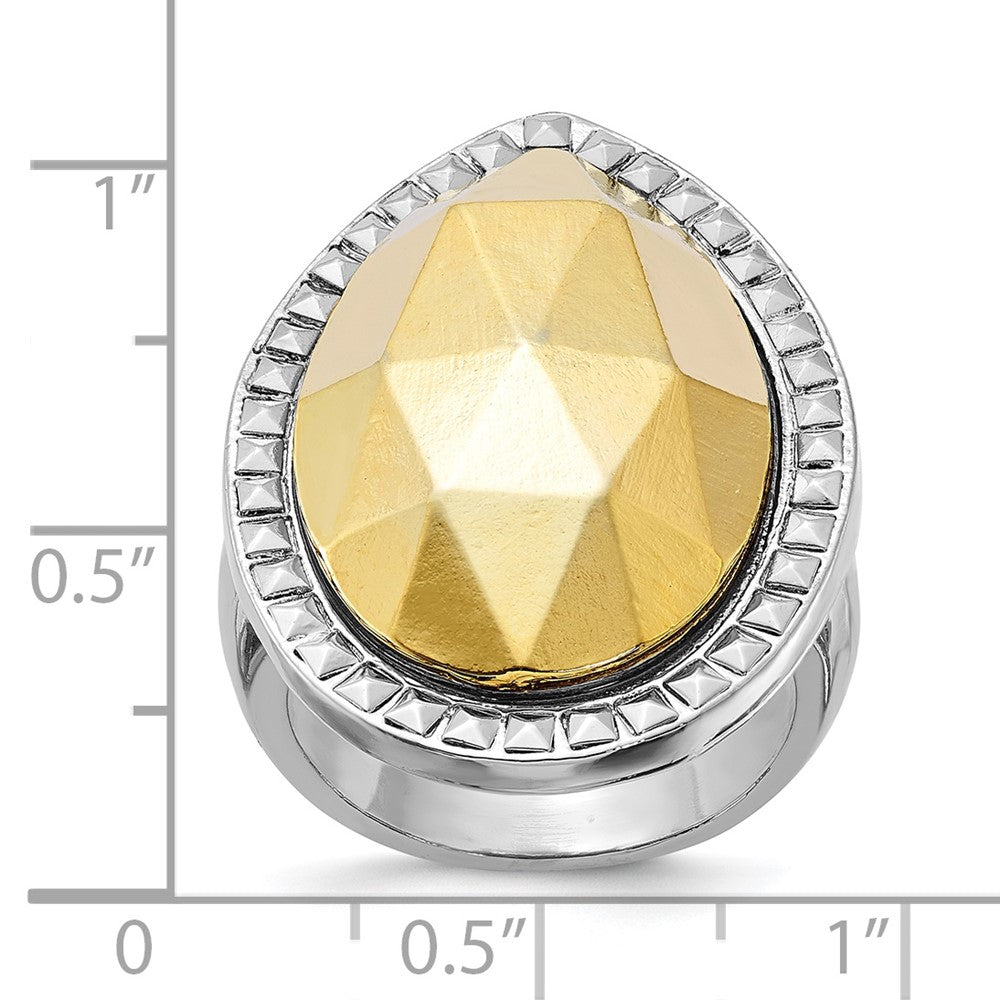 Mode Laundry Silberfarben mit Synthetisch Goldfarben Tropfen Ring