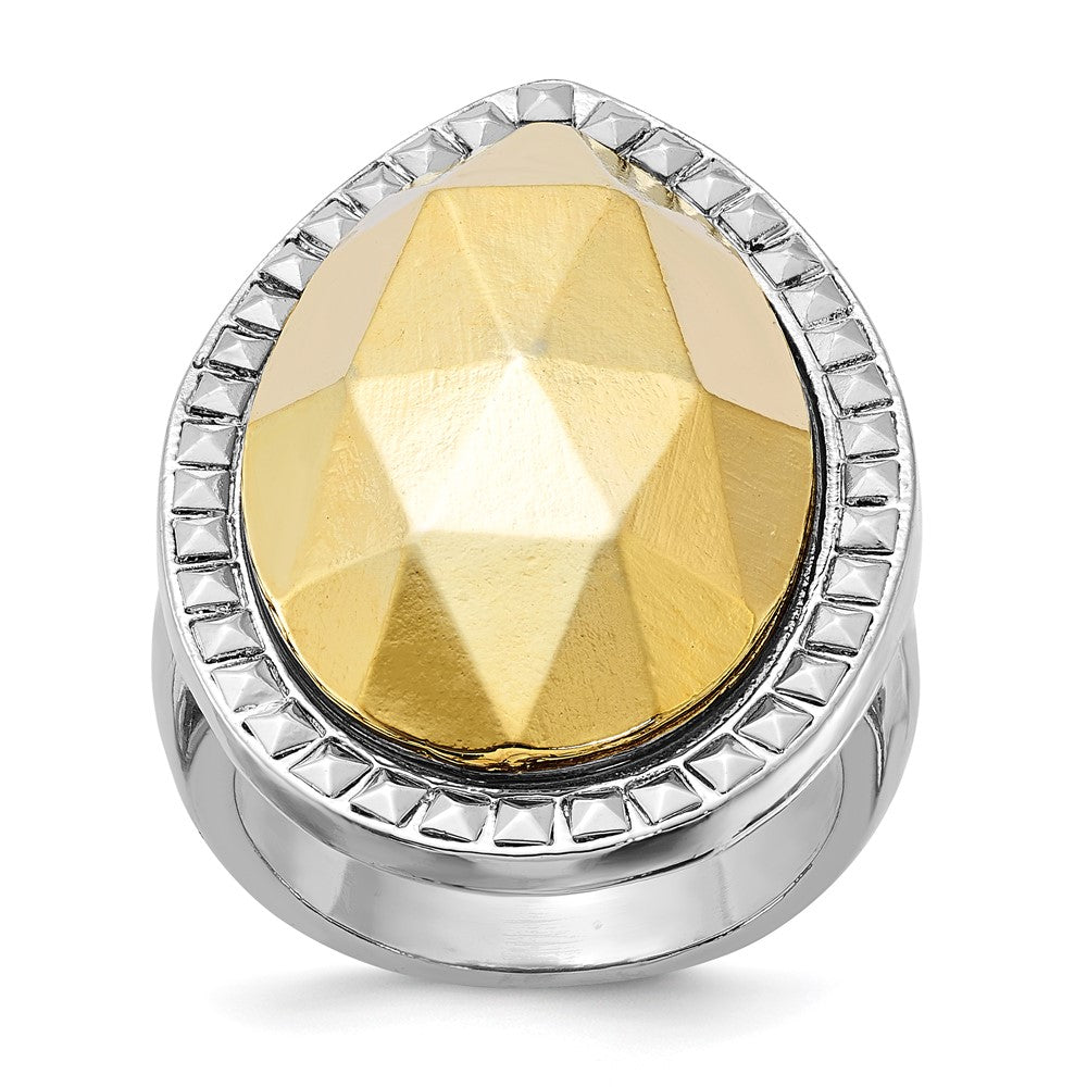 Mode Laundry Silberfarben mit Synthetisch Goldfarben Tropfen Ring