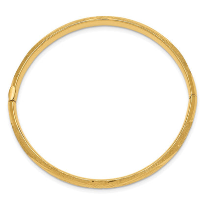 14K Gelbgold Florentinisch Klappbar Baby Armreif