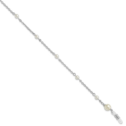 Non Metal 1928 Schmuck Silberfarben Synthetisch Perle Stations Eyeglass Halter 30 Zoll Kette