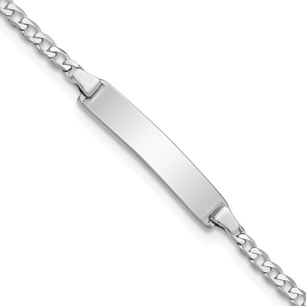 14K Wg Flach Panzer Glieder Id Armband
