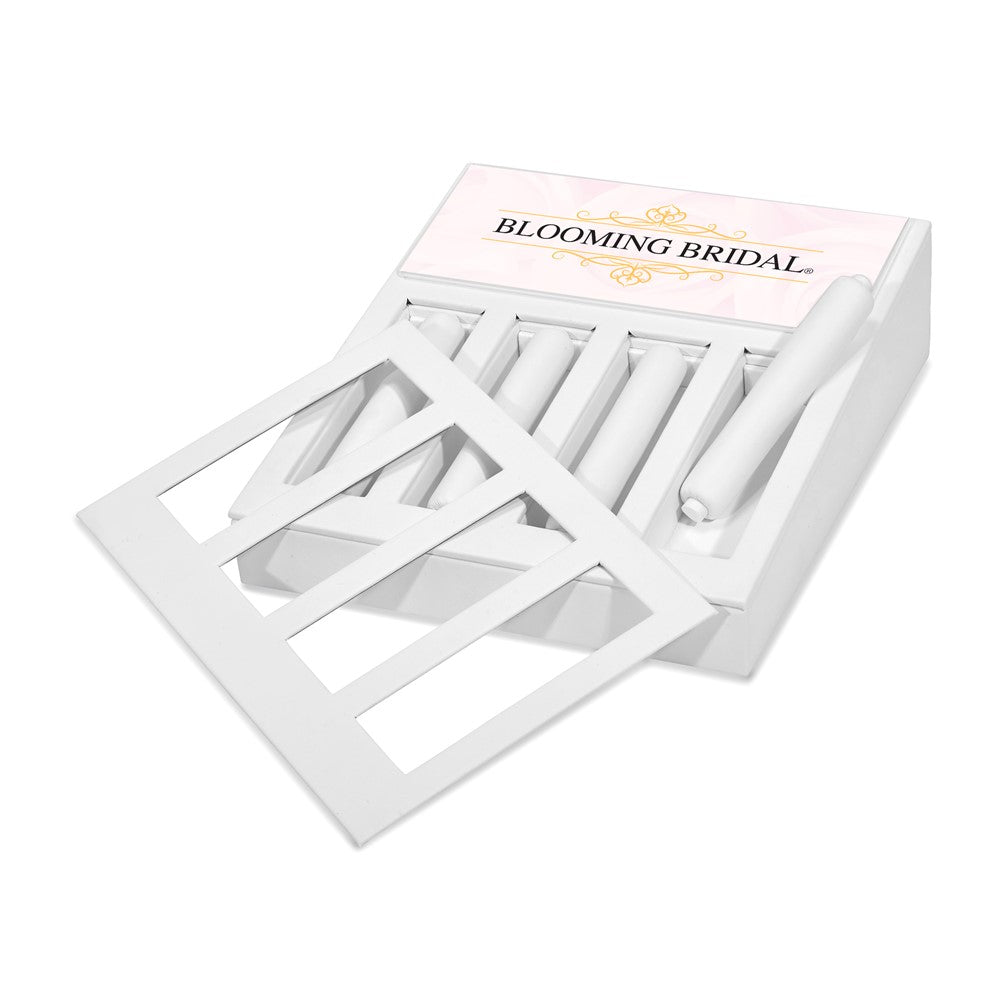 Non Metal Blooming Bridal 4 Ring-rod Display mit Signage