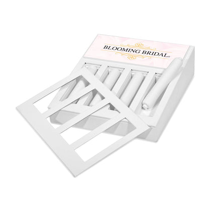 Non Metal Blooming Bridal 4 Ring-rod Display mit Signage