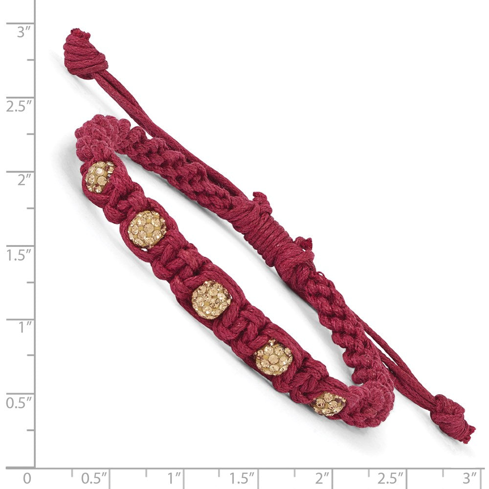 Mode Swarovski Kristall Macrame Armband