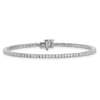 14K Weißgold 2 Ct. Im Labor Gezüchtet Diamant Vs/si+ G+ Tennis Armband