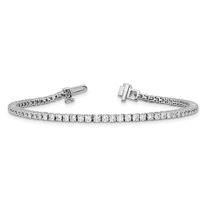 14K Weißgold 2 Ct. Im Labor Gezüchtet Diamant Vs/si+ G+ Tennis Armband