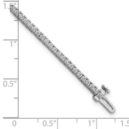 14K Weißgold 2 Ct. Im Labor Gezüchtet Diamant Vs/si+ G+ Tennis Armband
