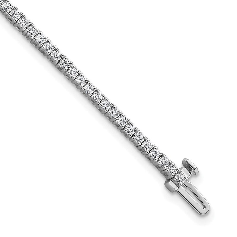 14K Weißgold 2 Ct. Im Labor Gezüchtet Diamant Vs/si+ G+ Tennis Armband