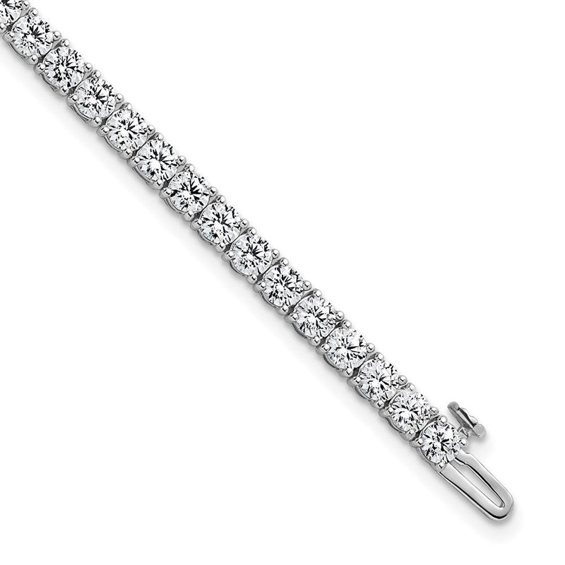 14K Weißgold 7 Ct. Im Labor Gezüchtet Diamant Vs/si+ G+ Tennis Armband