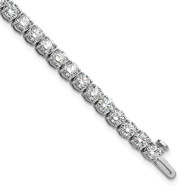 14K Weißgold 9 Ct. Im Labor Gezüchtet Diamant Vs/si+ G+ Komplett Tennis Armband