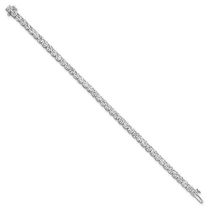 14K Weißgold 10 Ct. Im Labor Gezüchtet Diamant Vs/si+ G+ Tennis Armband