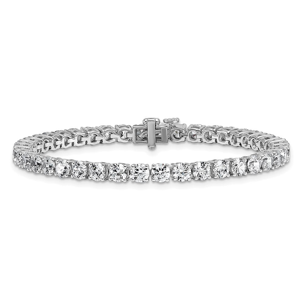 14K Weißgold 10 Ct. Im Labor Gezüchtet Diamant Vs/si+ G+ Tennis Armband
