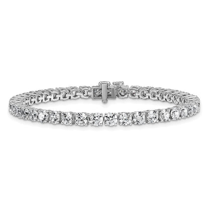 14K Weißgold 10 Ct. Im Labor Gezüchtet Diamant Vs/si+ G+ Tennis Armband