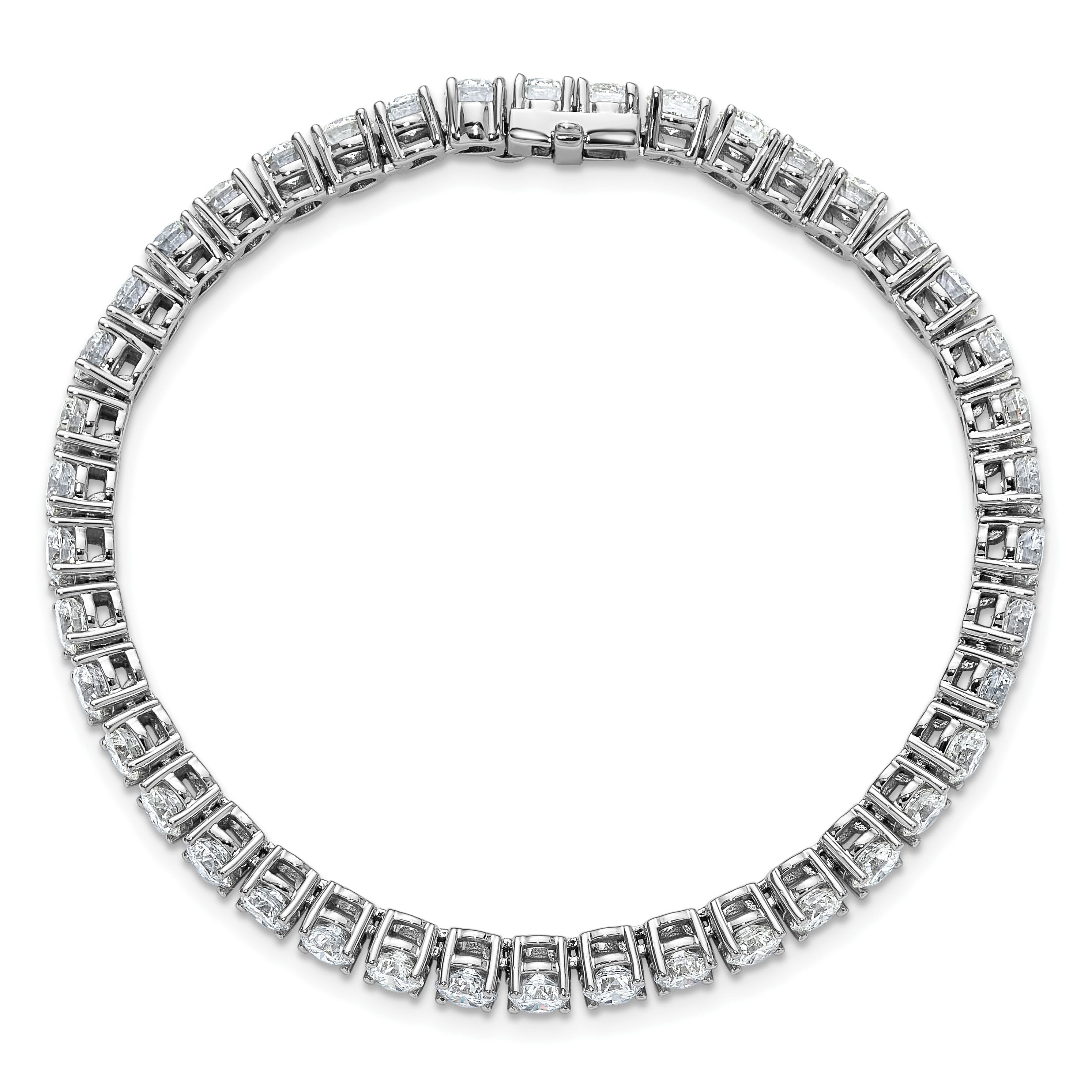 14K Weißgold 10 Ct. Im Labor Gezüchtet Diamant Vs/si+ G+ Tennis Armband
