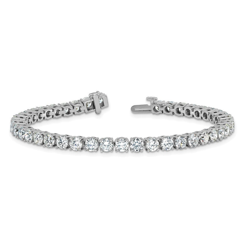 14K Weißgold 10 Ct. Im Labor Gezüchtet Diamant Vs/si+ G+ Tennis Armband