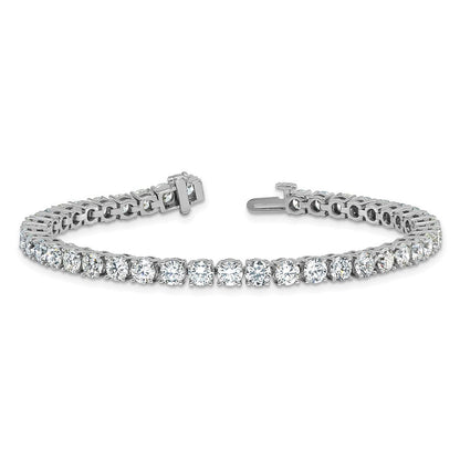 14K Weißgold 10 Ct. Im Labor Gezüchtet Diamant Vs/si+ G+ Tennis Armband