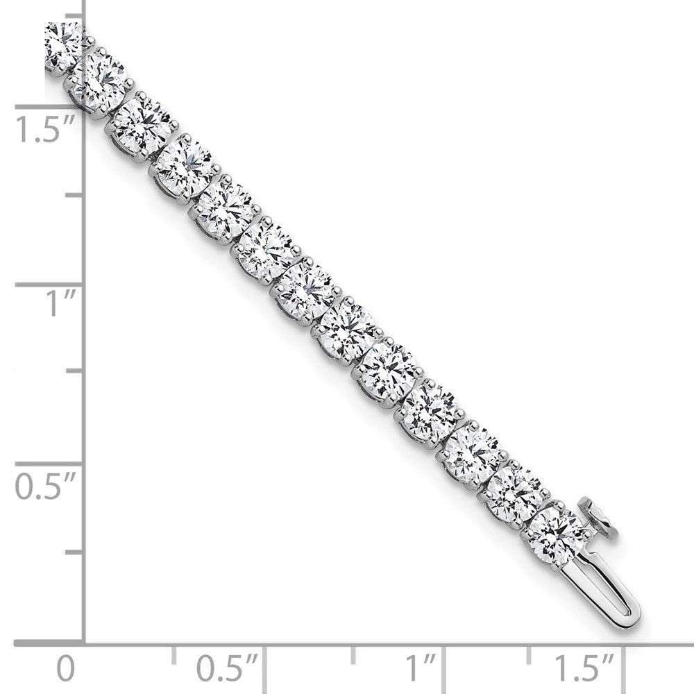 14K Weißgold 10 Ct. Im Labor Gezüchtet Diamant Vs/si+ G+ Tennis Armband